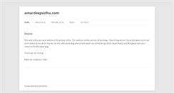 Desktop Screenshot of amardeepsidhu.com